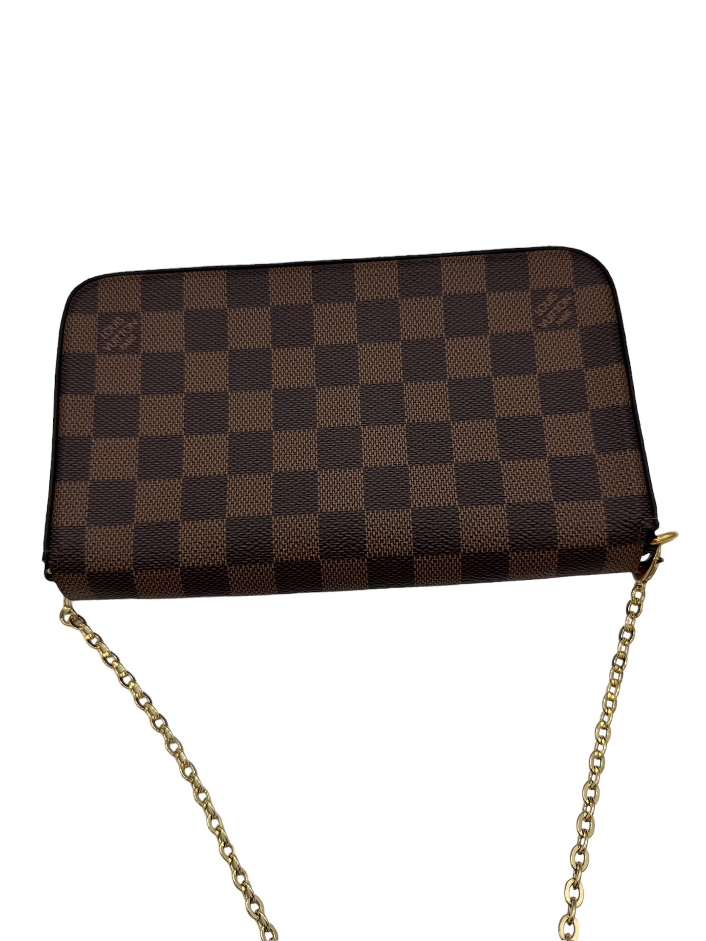 LOUIS VUITTON - Damier Ebene Canvas Felicie Pochette Crossbody Bag