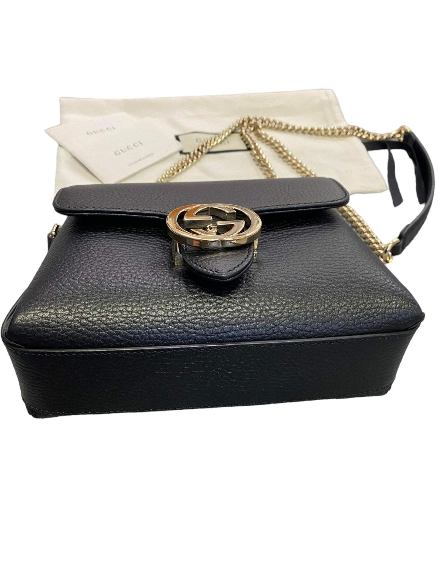 GUCCI - Dollar Calfskin Interlocking G Crossbody Bag
