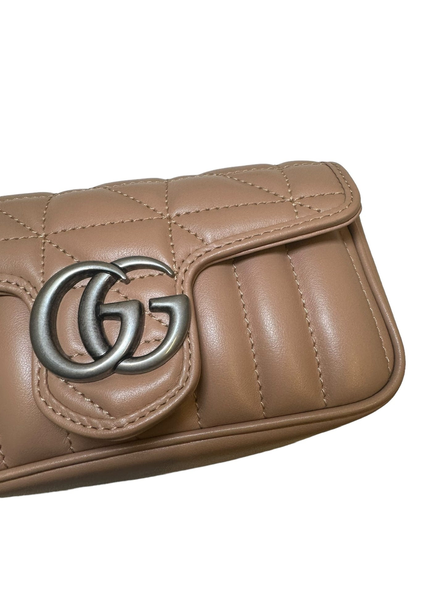 GUCCI - Beige Matelasse GG Marmont