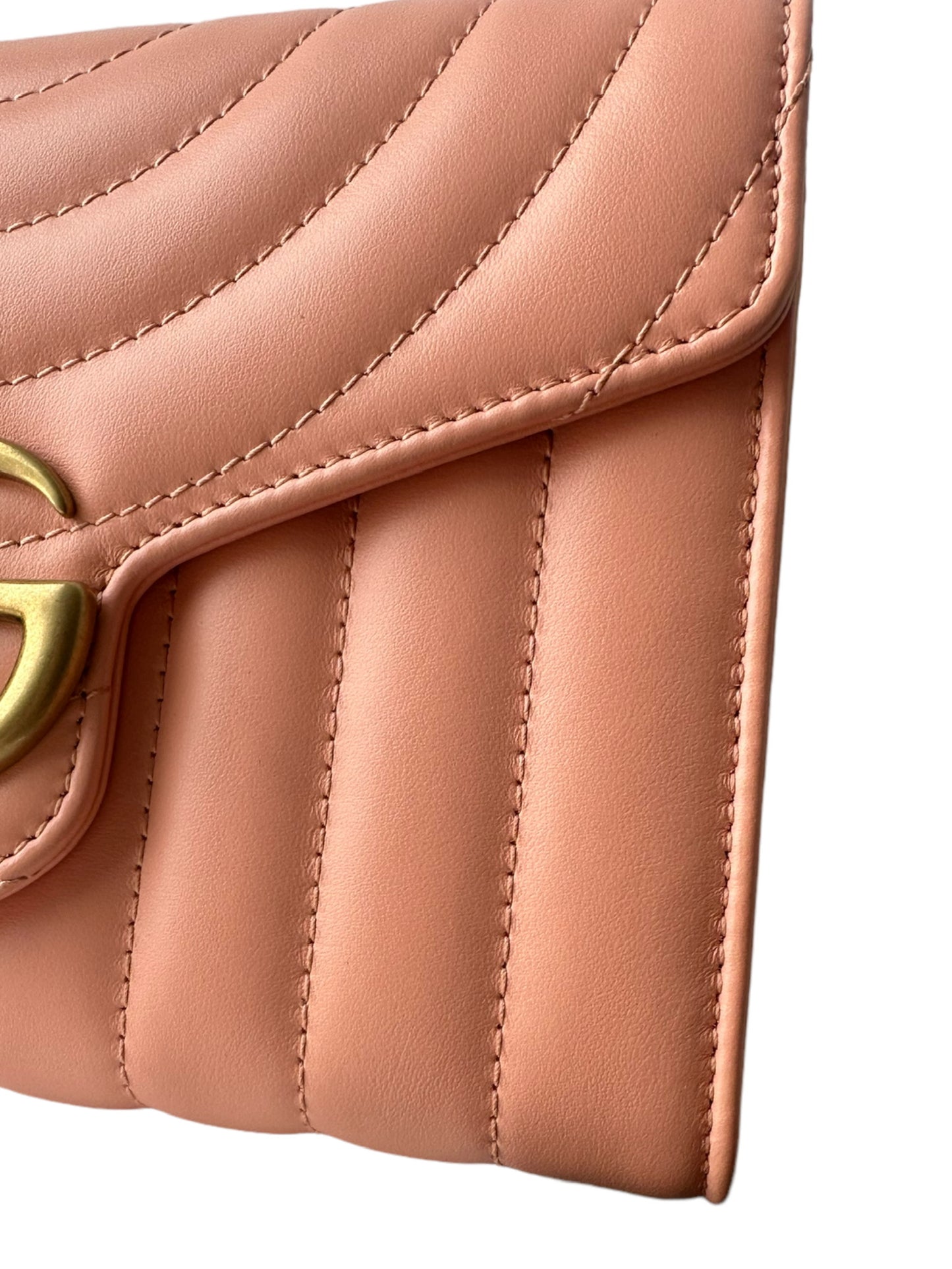 GUCCI - GG Marmont Wallet on Chain Peach