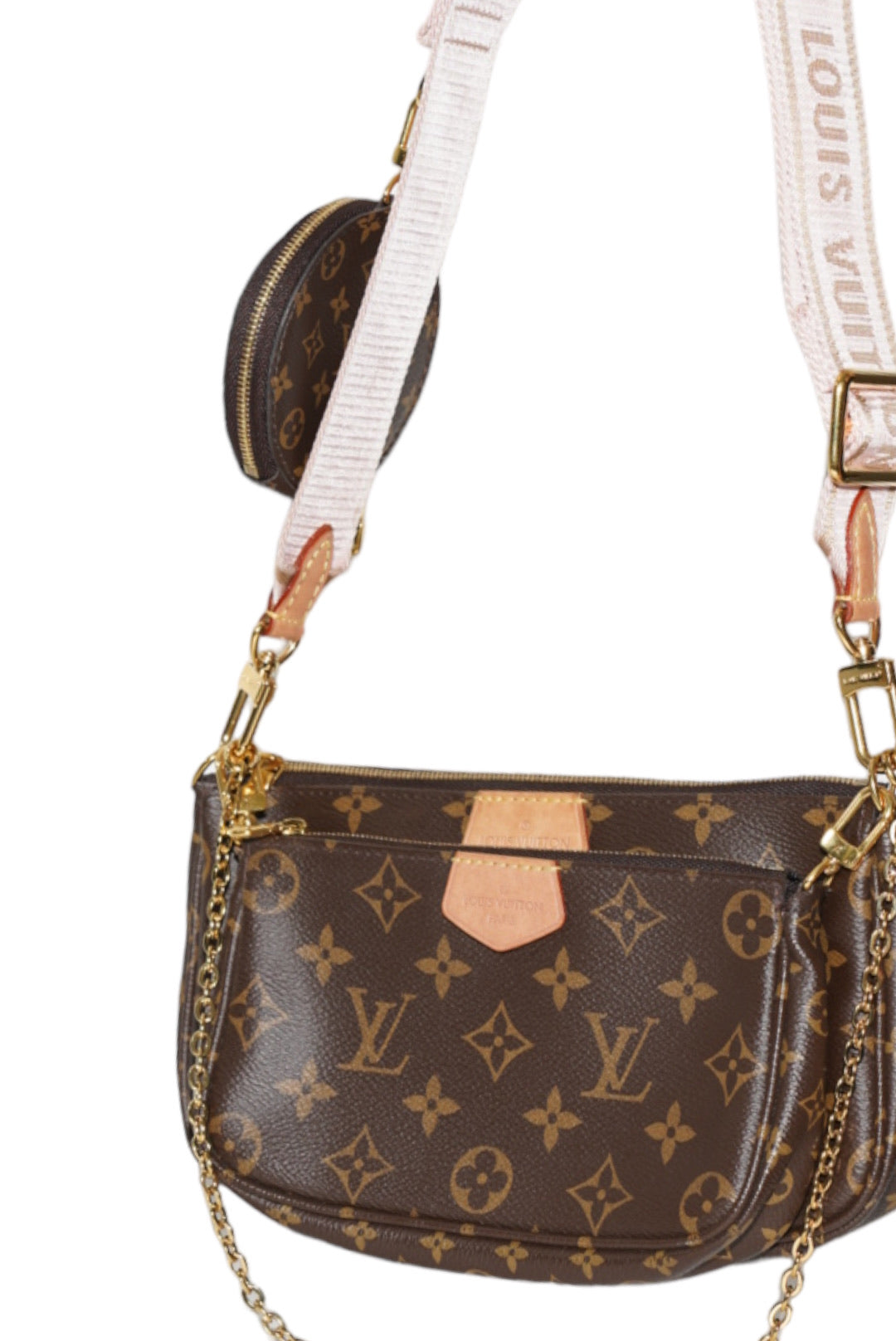 LOUIS VUITTON - Multipochette Accesories Monogram Rose Clair