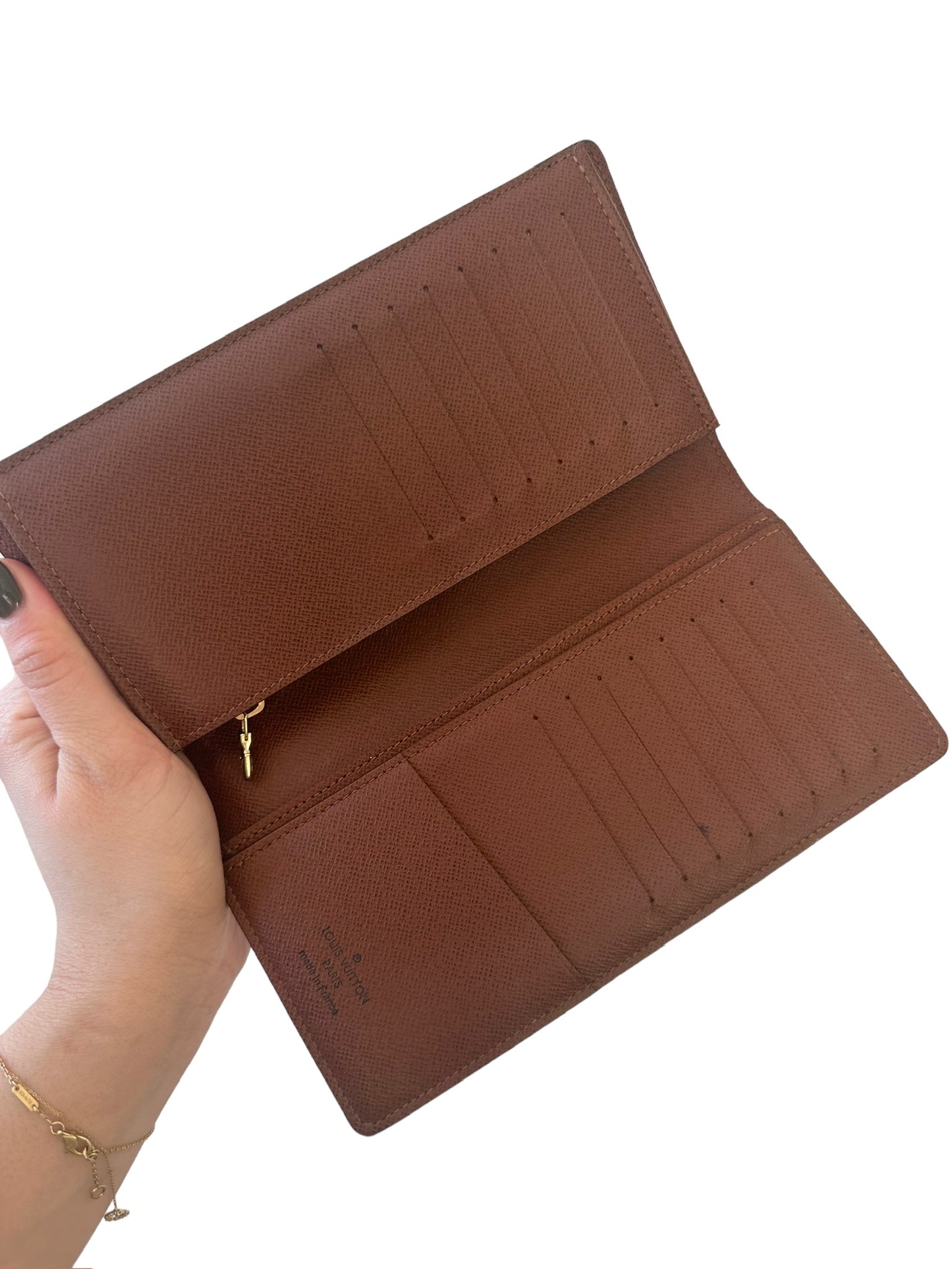 LOUIS VUITTON - Cartera con monograma Brazza