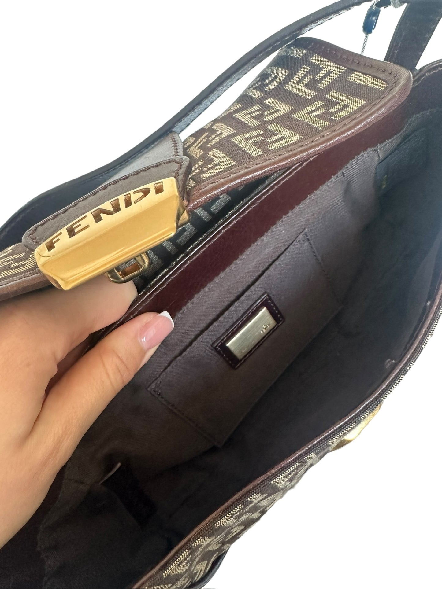 FENDI - Zucchino Tabacco Hobo