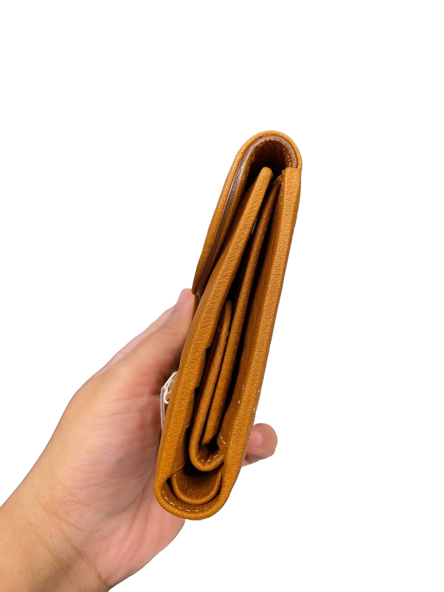 DIOR - Calfskin Saddle Wallet Light Brown