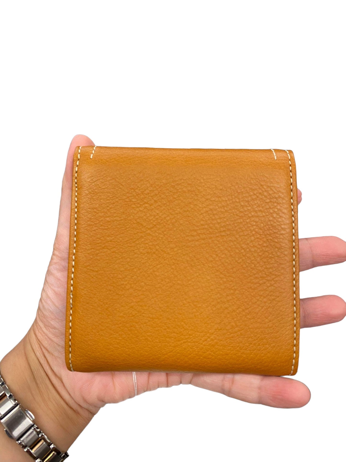 DIOR - Calfskin Saddle Wallet Light Brown