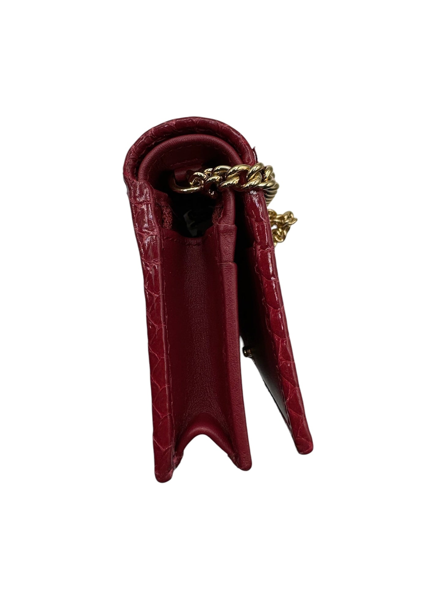 Estuche para tarjetas con solapa Zumi GG Red Python de segunda mano
