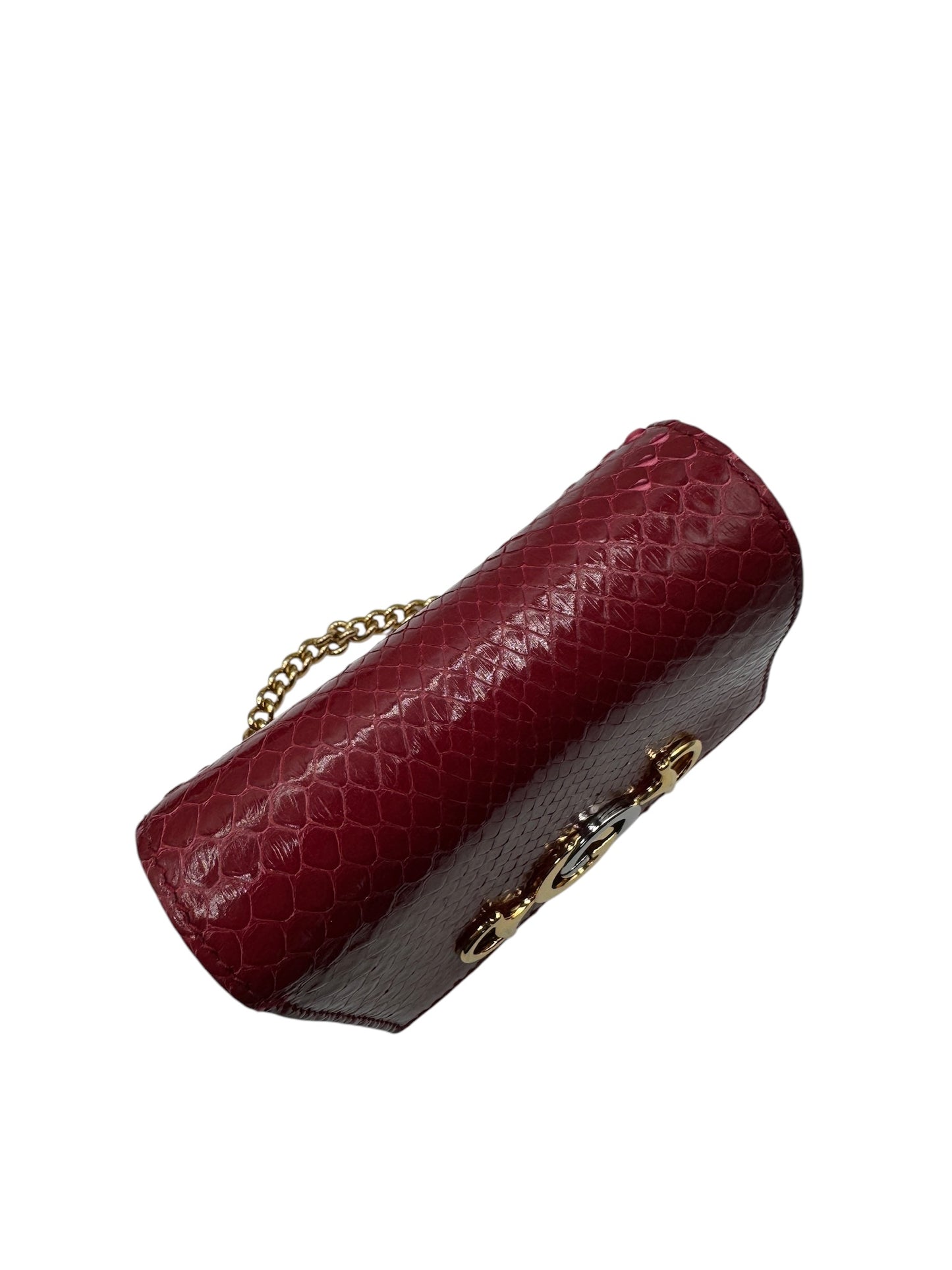 Estuche para tarjetas con solapa Zumi GG Red Python de segunda mano