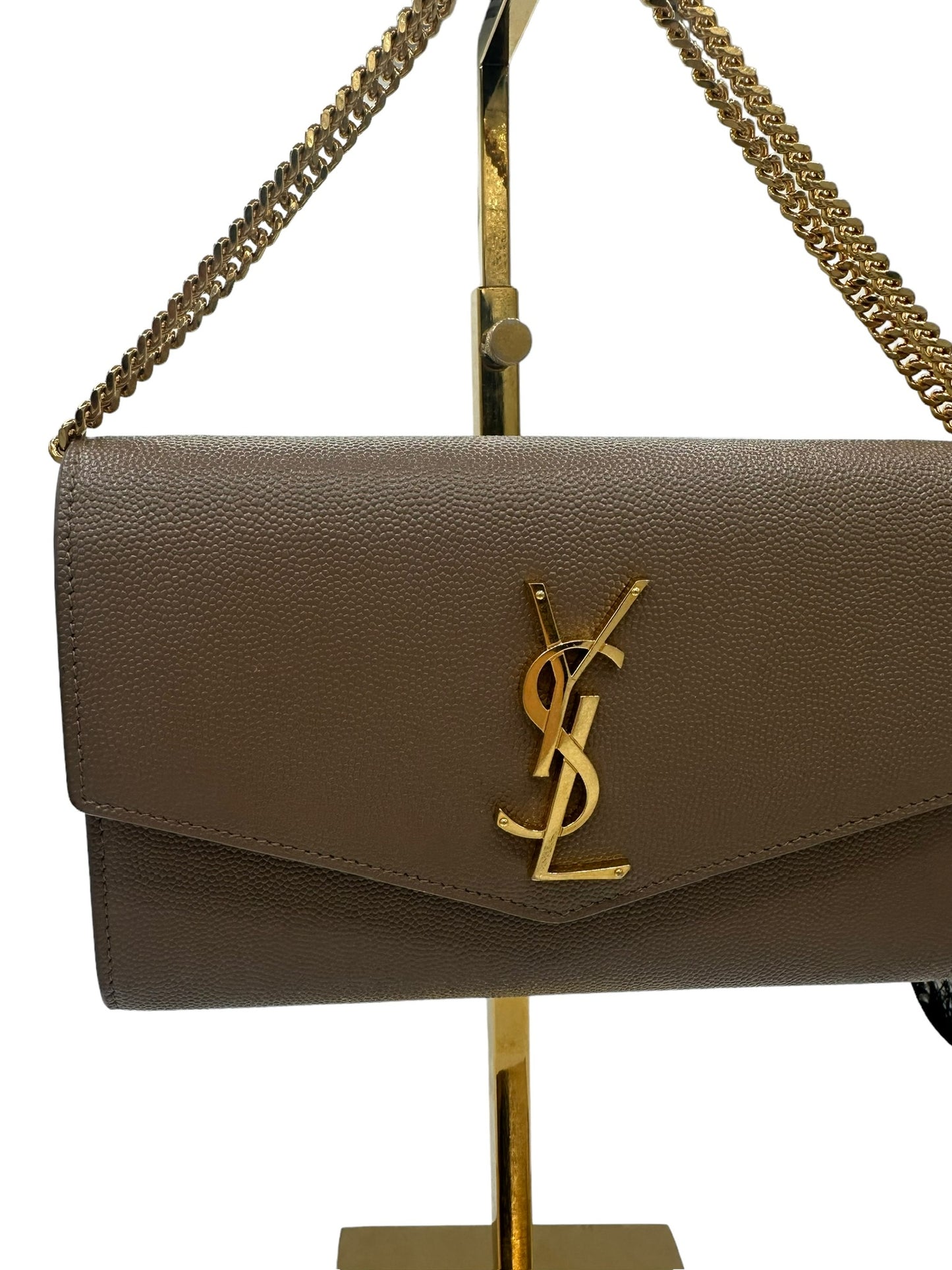 SAINT LAURENT - Cartera de piel con cadena Uptown