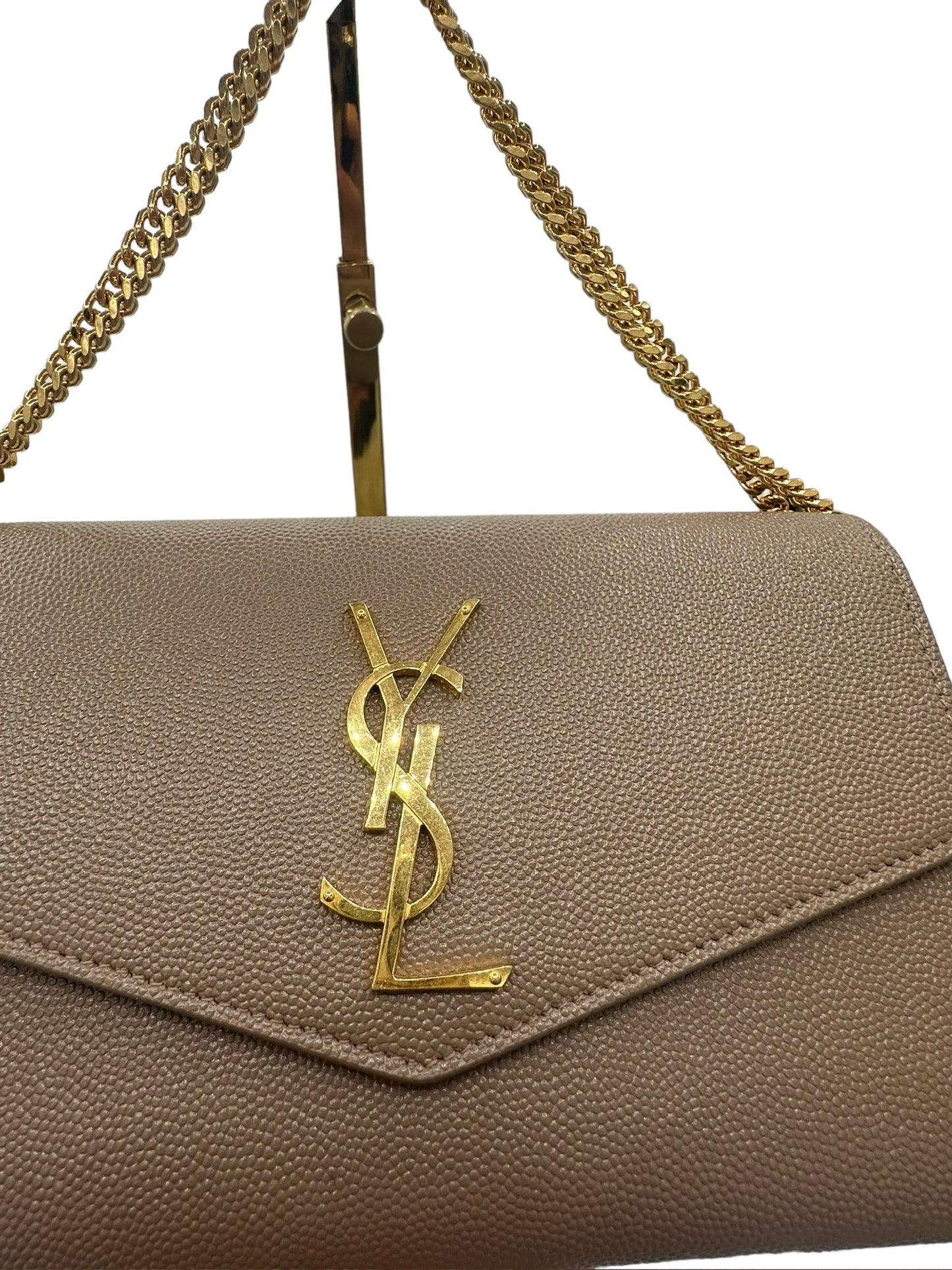 SAINT LAURENT - Cartera de piel con cadena Uptown