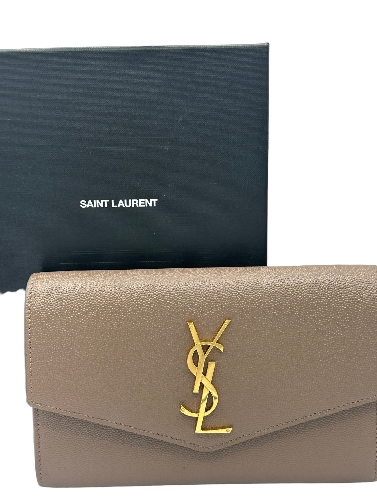 SAINT LAURENT - Cartera de piel con cadena Uptown