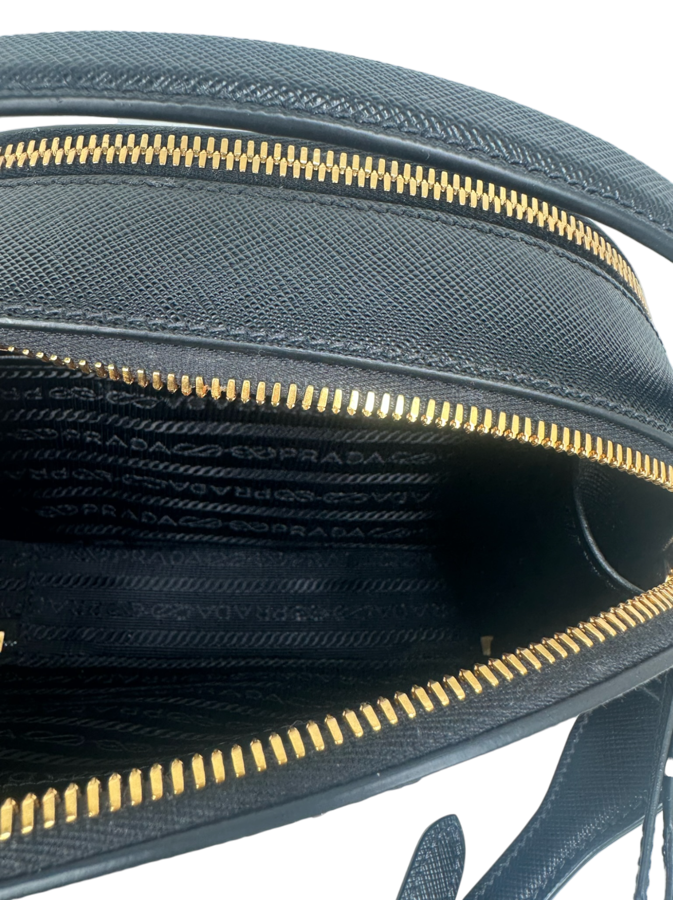 PRADA - Black Saffiano Odette Bag