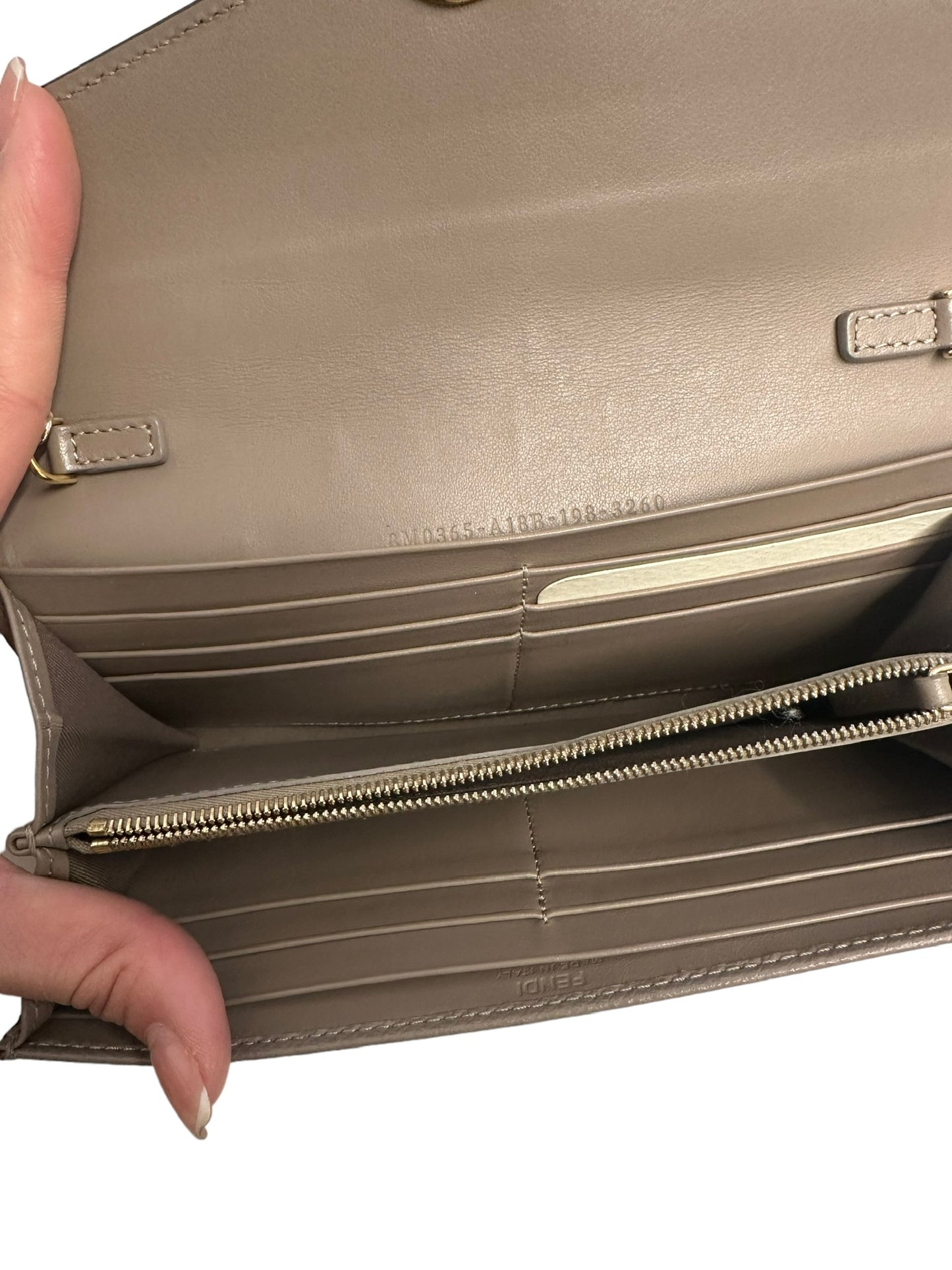 FENDI - Calfskin F is Fendi Continental Envelope Wallet on Chain