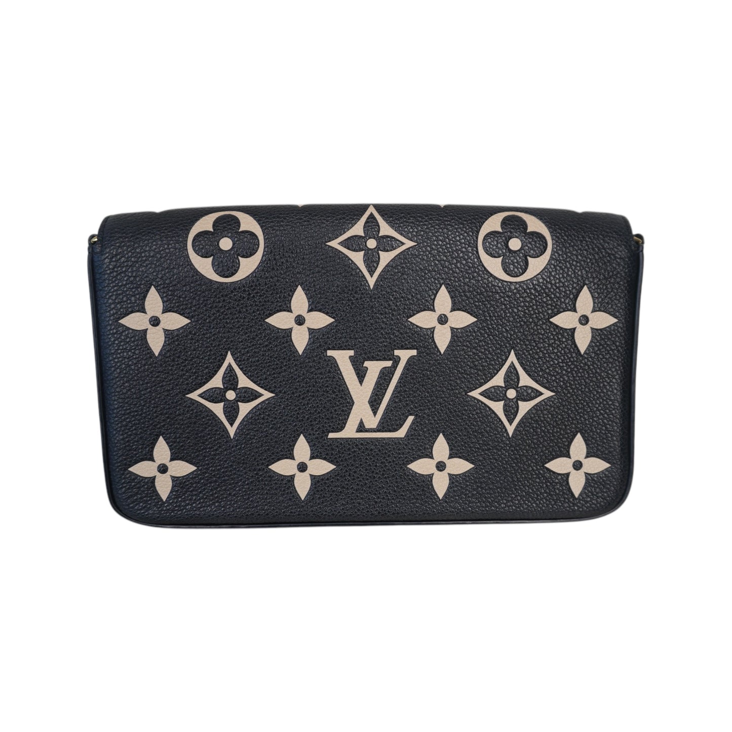 PRE-OWNED LV Empreinte Giant Monogram Bicolor Felicie Pochette Crossbody Bag