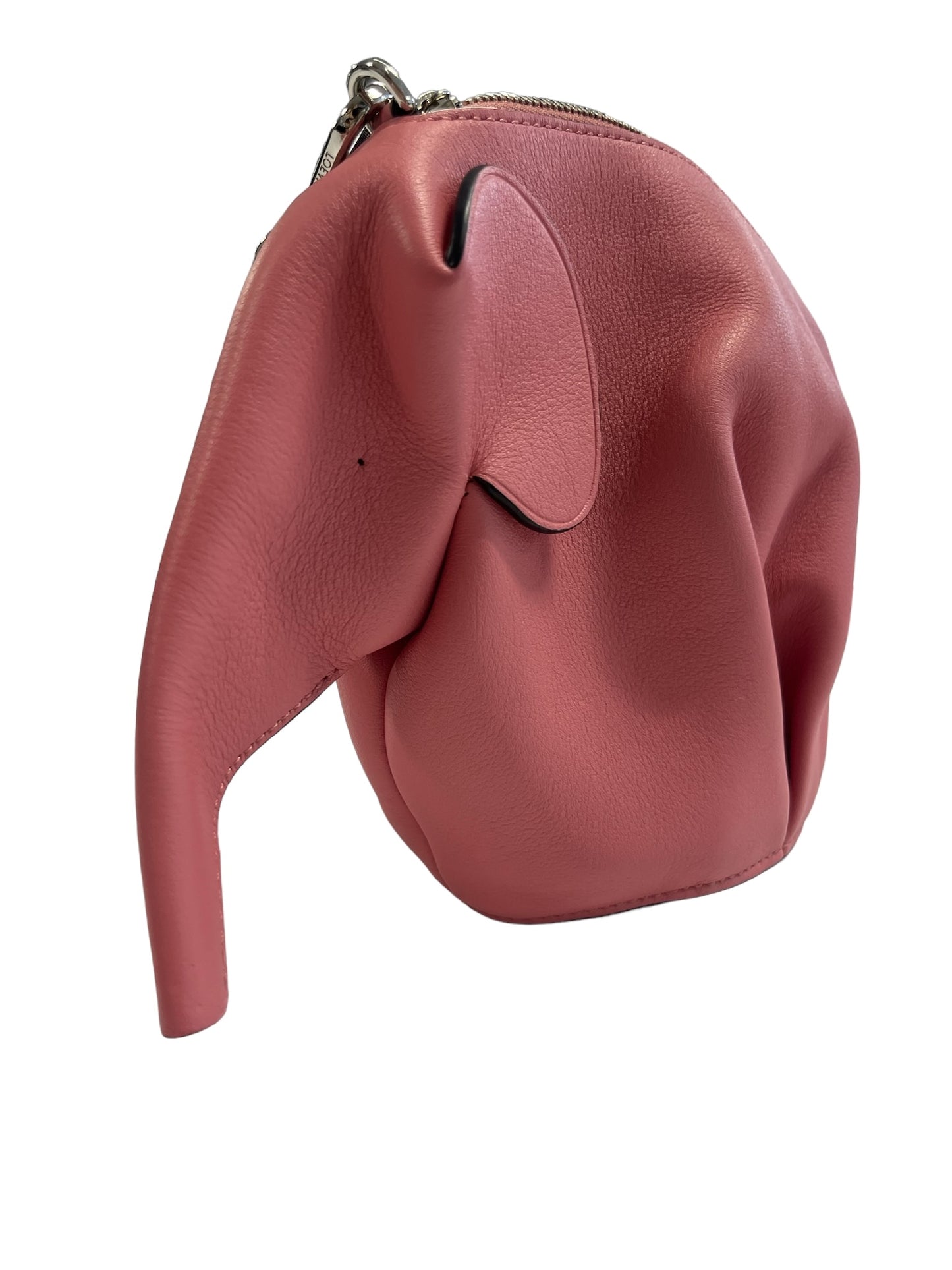 LOEWE - Pink Calfskin Pink Mini Elephant Crossbody Bag
