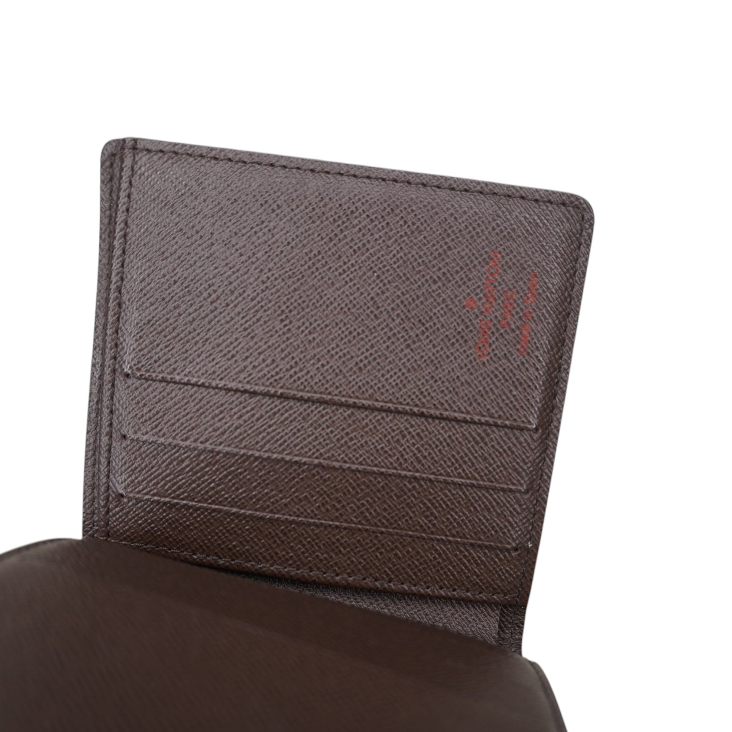 PRE-OWNED LV Damier Ebene Canvas Bifold Wallet
