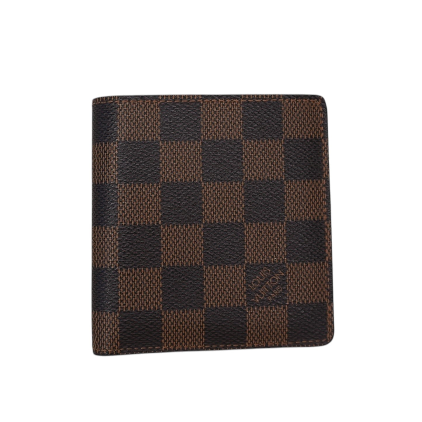 PRE-OWNED LV Damier Ebene Canvas Bifold Wallet