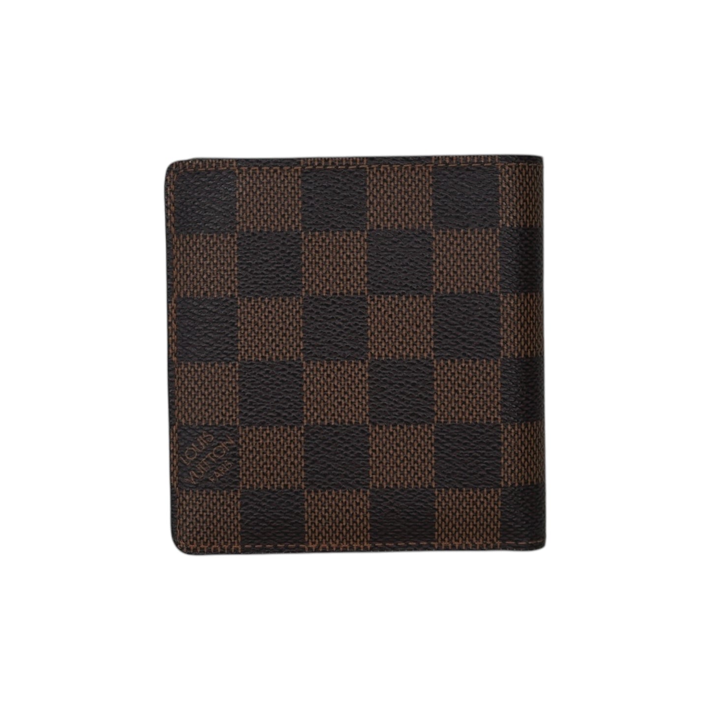 PRE-OWNED LV Damier Ebene Canvas Bifold Wallet