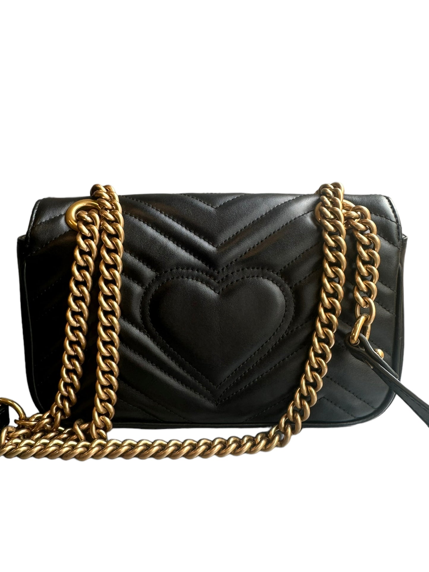 GUCCI - GG Marmont Mini Flap Black