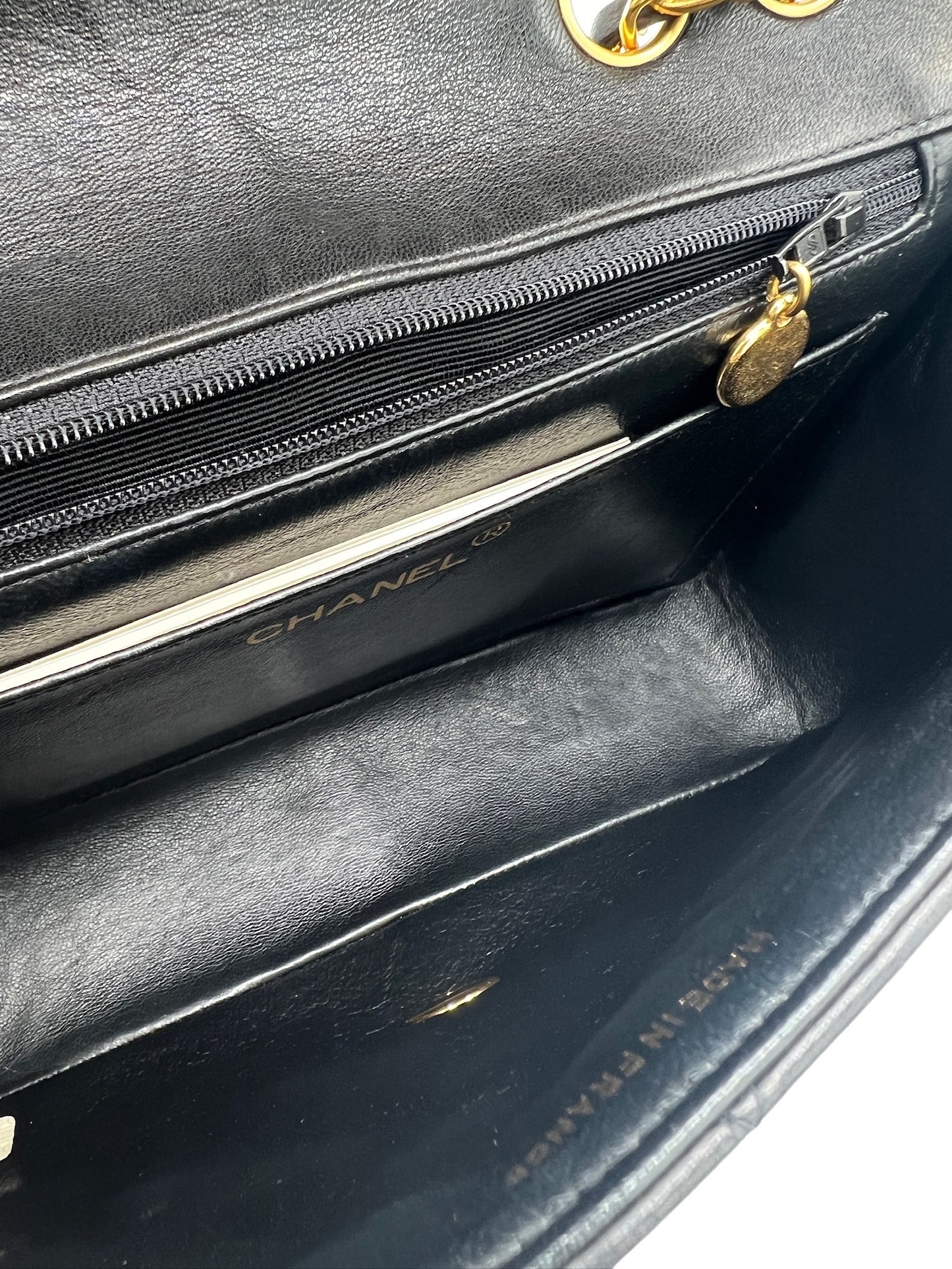 CHANEL - Double Flap Lambskin Matelasse Shoulder Bag