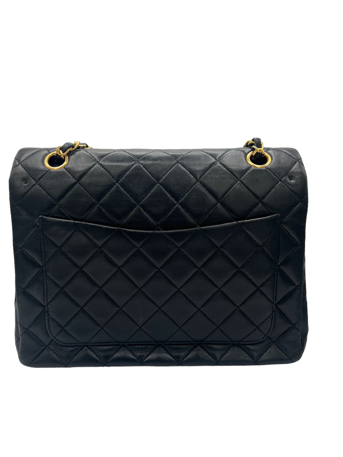 CHANEL - Double Flap Lambskin Matelasse Shoulder Bag