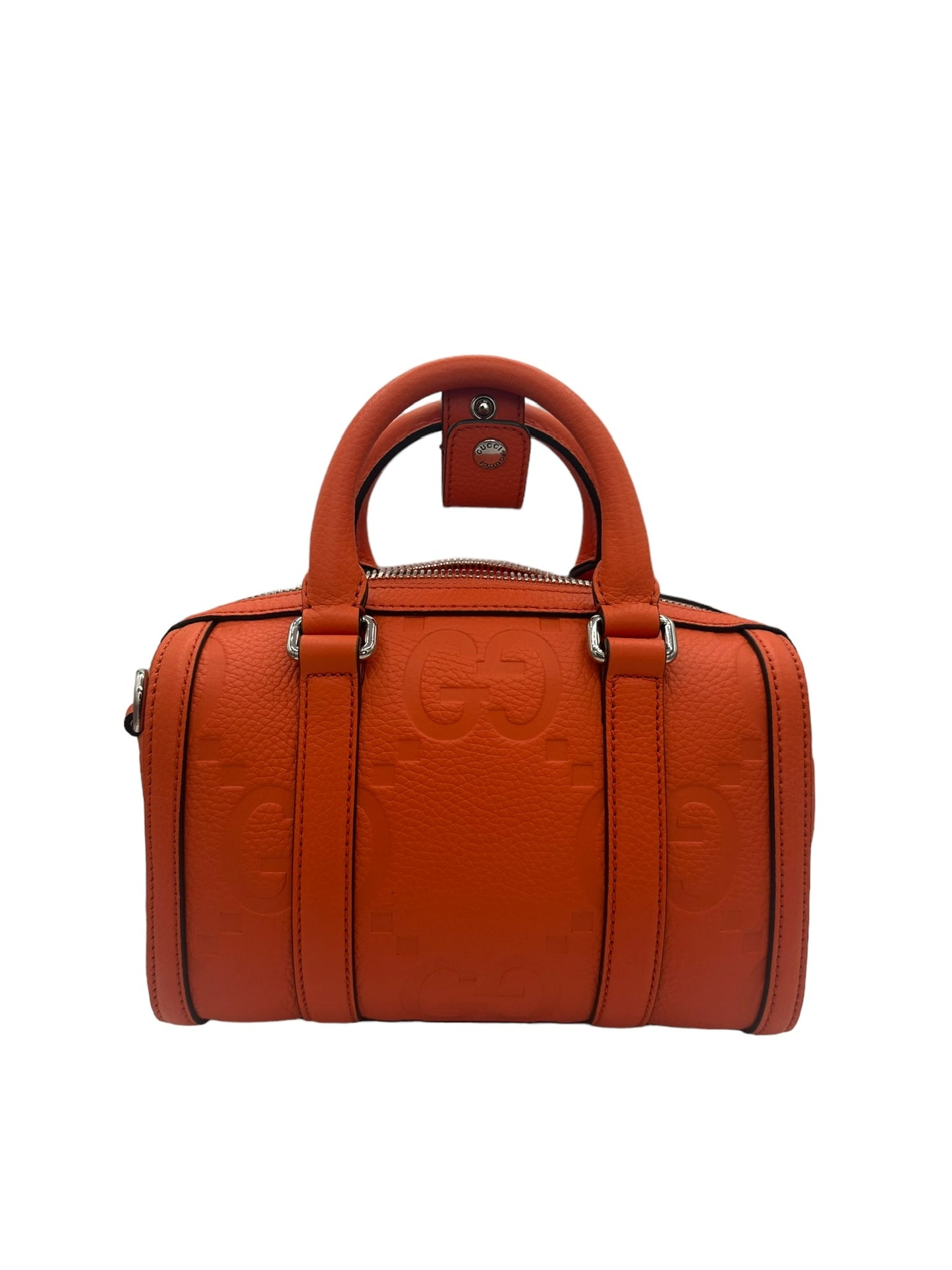 GUCCI - Orange Globe Trotter Leather Crossbody Bag