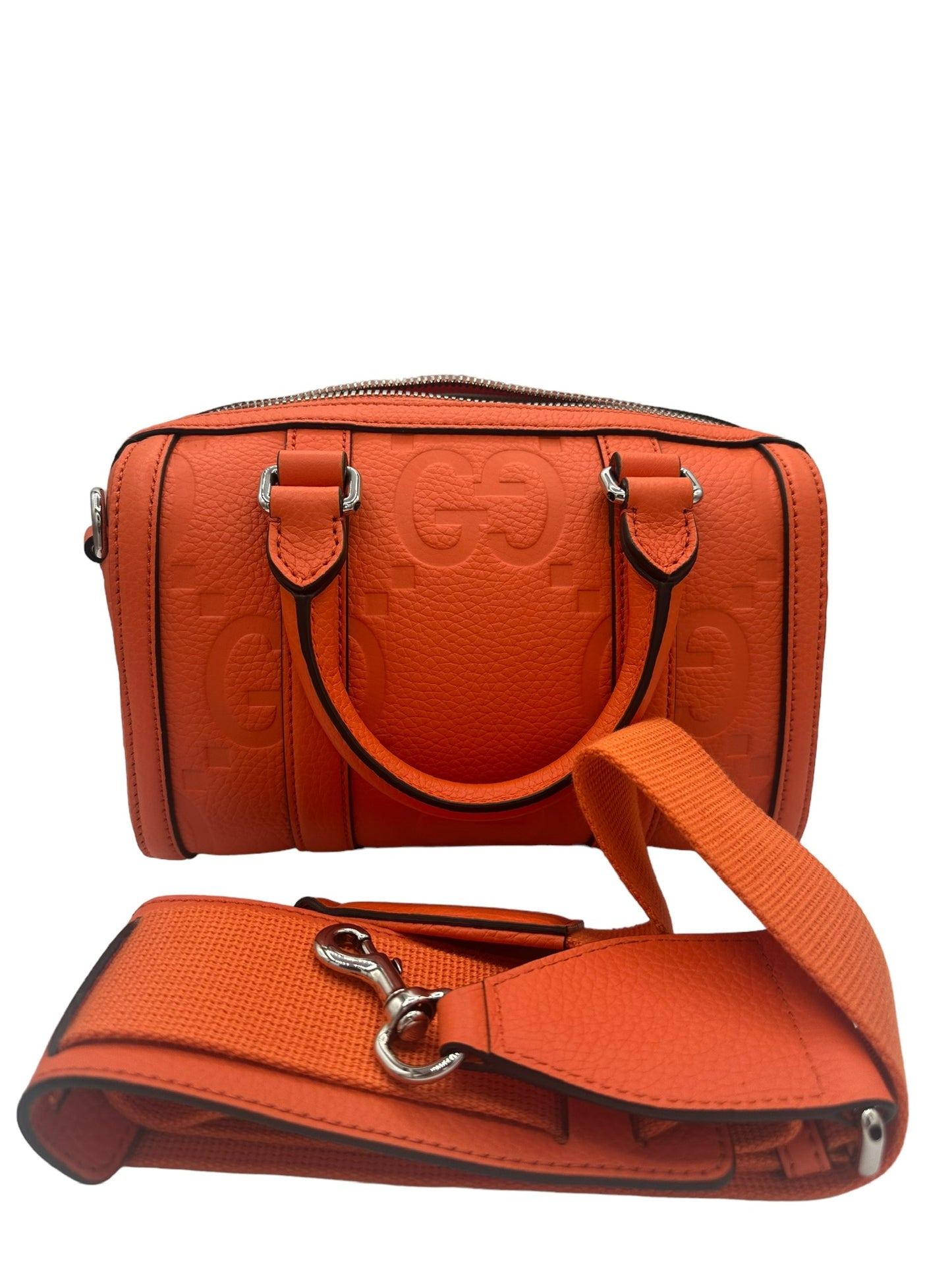 GUCCI - Orange Globe Trotter Leather Crossbody Bag