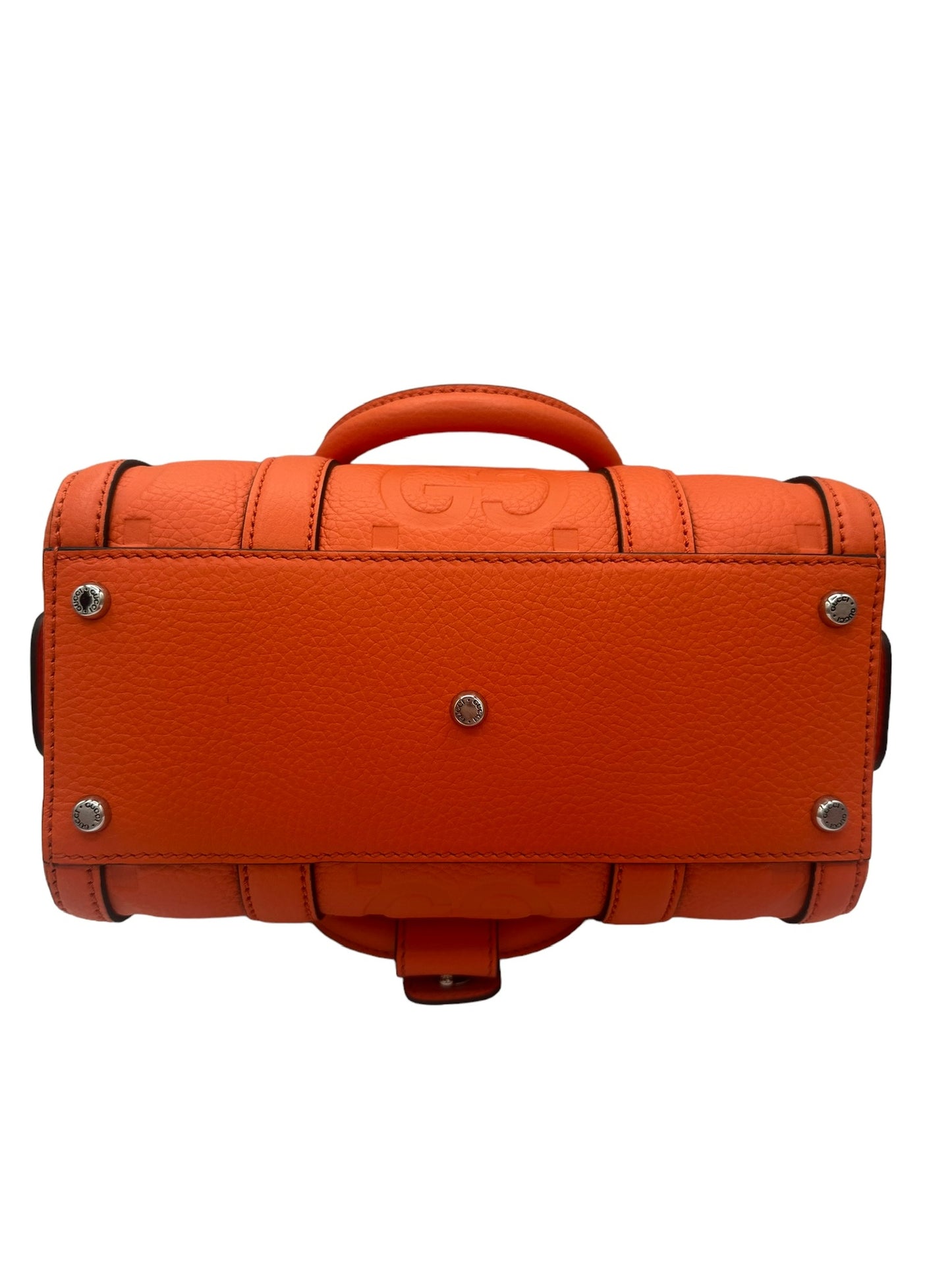GUCCI - Orange Globe Trotter Leather Crossbody Bag
