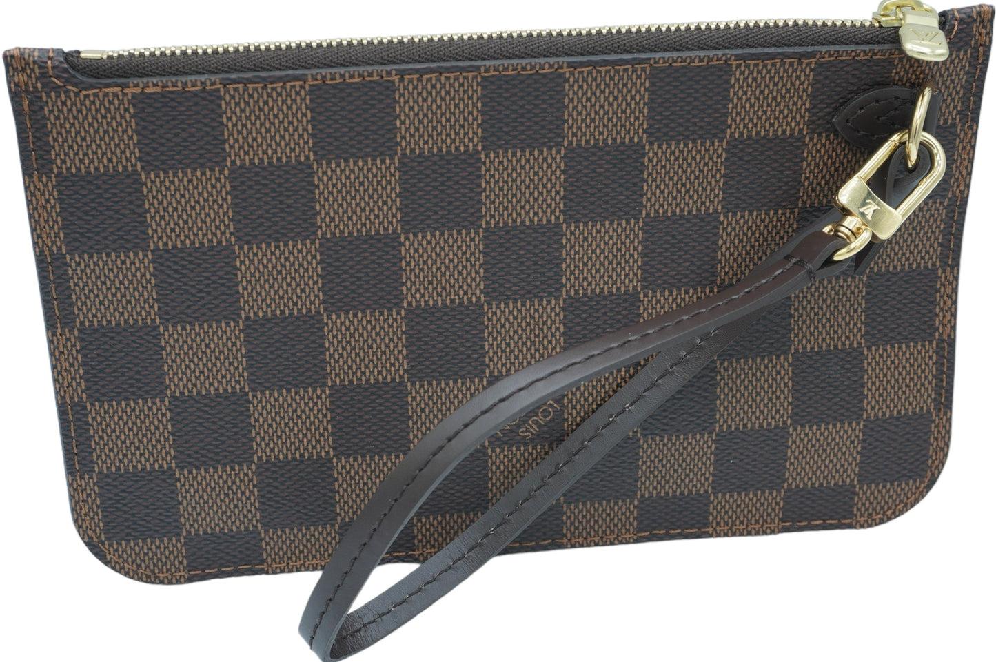 LOUIS VUITTON - Damier Ebene Canvas Pouch PM