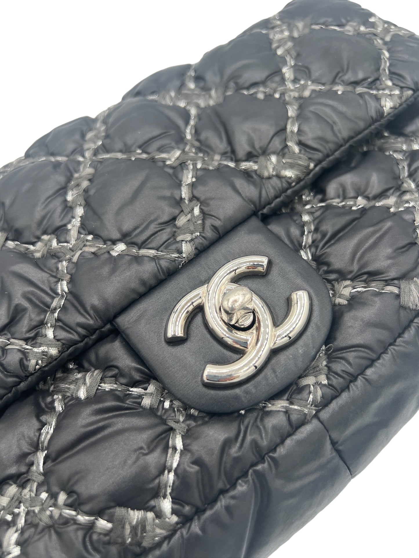 CHANEL - Paris-Byzance Tweed and Nylon Single Flap Bag