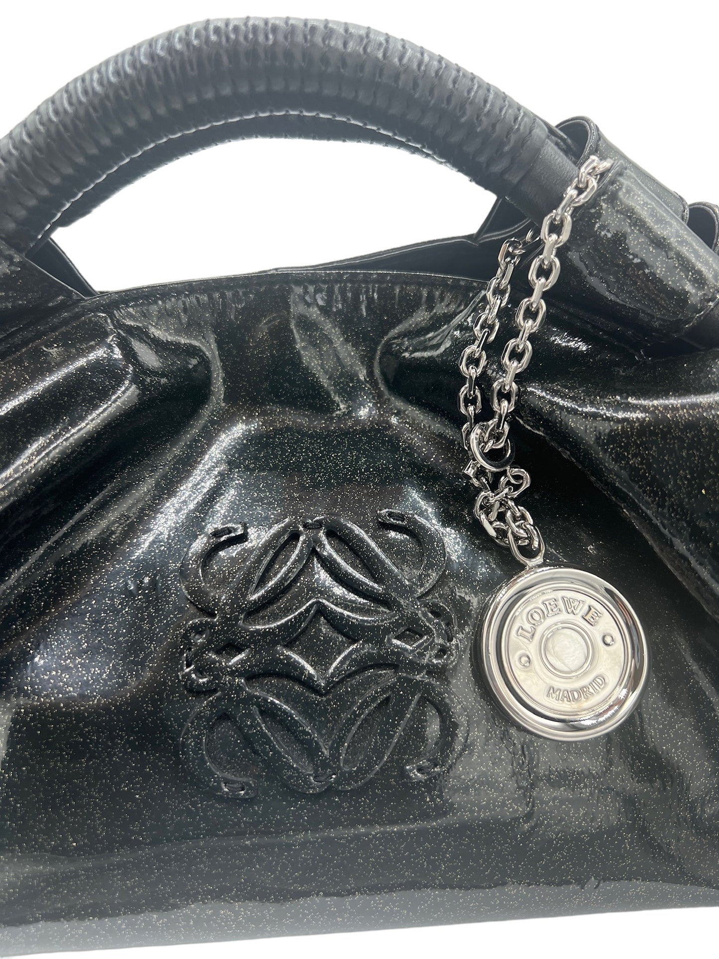 LOEWE - Black Shiny Nappa Aire Handbag
