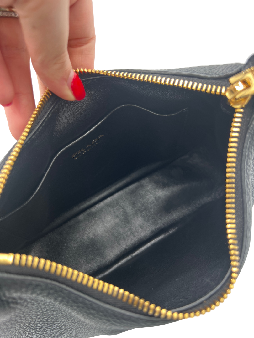 PRADA - Shoulder Bag Black Leather