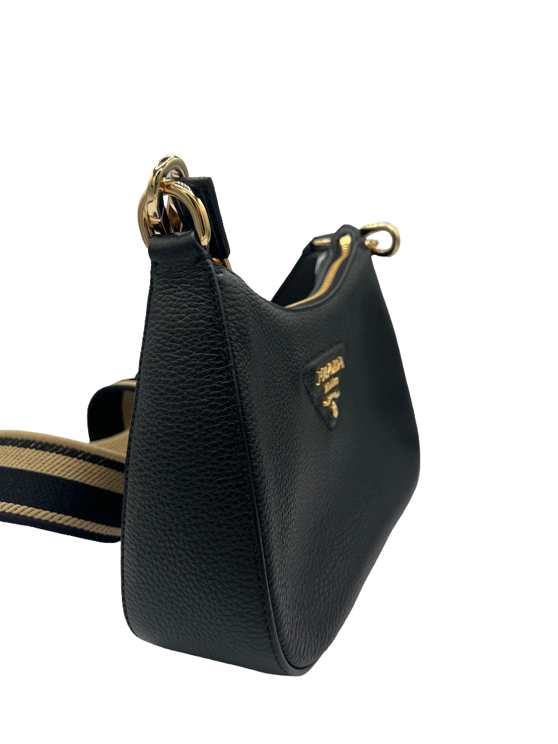 PRADA - Shoulder Bag Black Leather