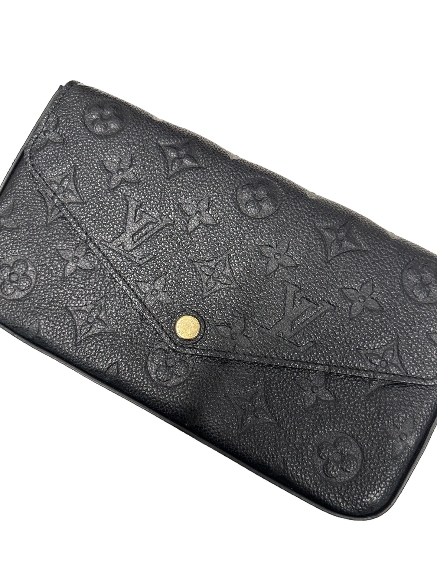 LOUIS VUITTON - Black Monogram Empreinte Felicie Pochette