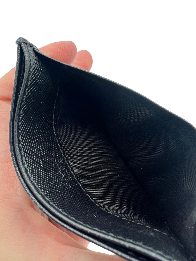 PRADA - Card Case Black Leather