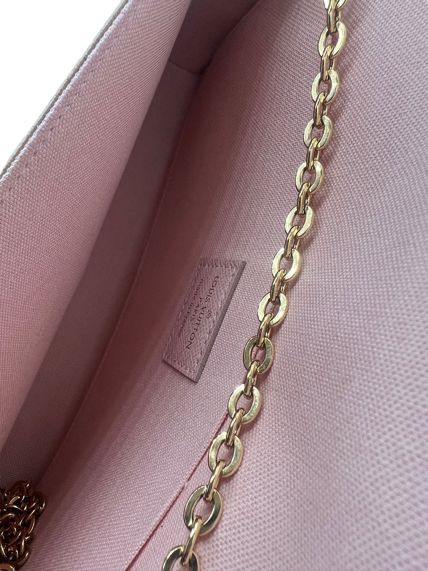 LOUIS VUITTON - Felicie Damier Azur Pochette Bag