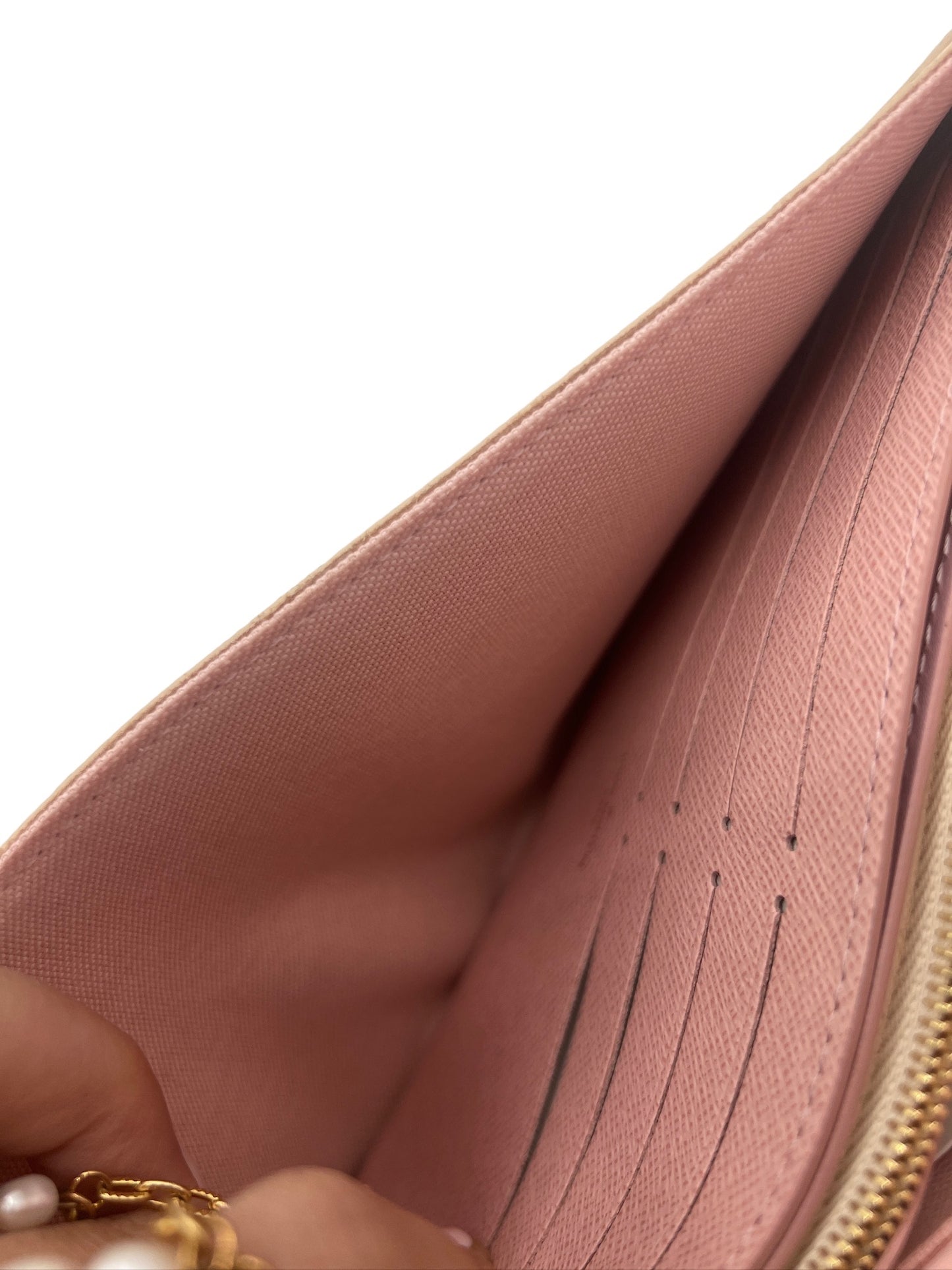 LOUIS VUITTON - Felicie Damier Azur Pochette Bag