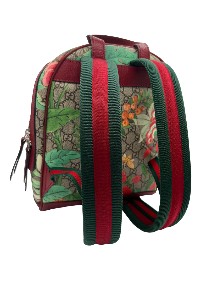GUCCI - Zip Pocket Backpack Tian Print GG Coated Canvas Small