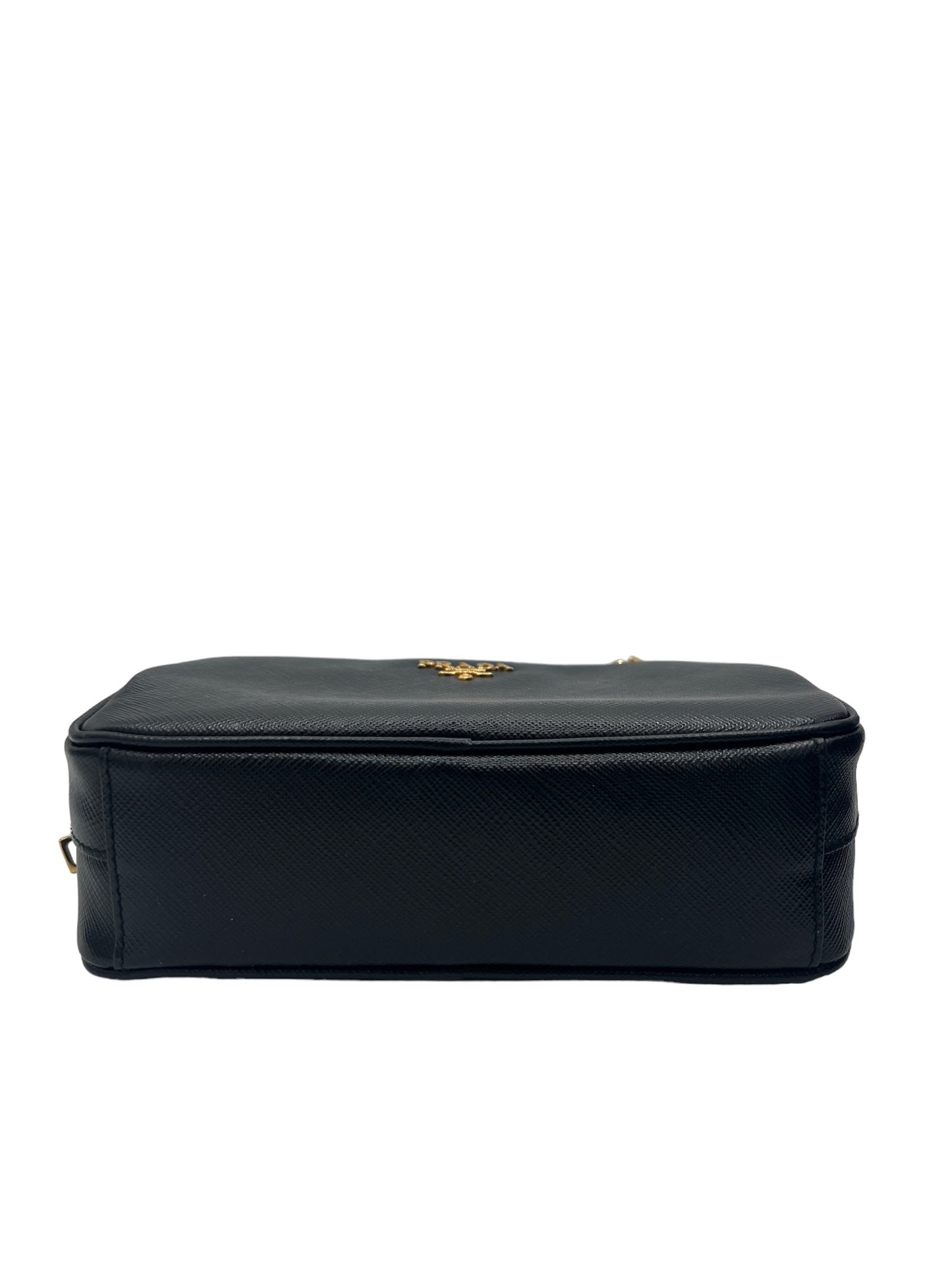 PRADA - Black Saffiano Leather Shoulder Bag