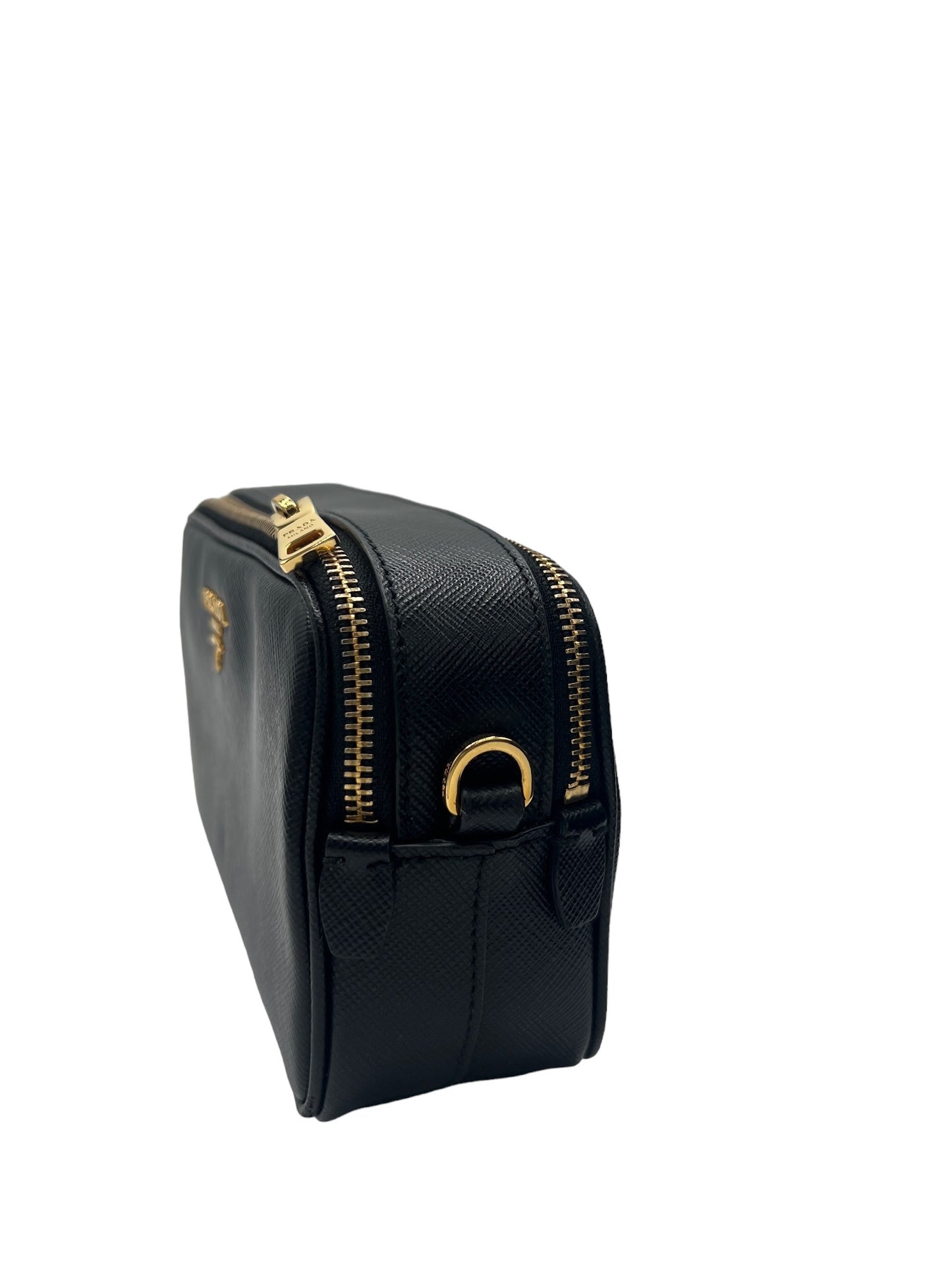 PRADA - Black Saffiano Leather Shoulder Bag