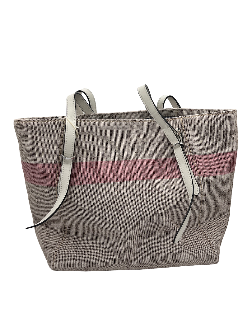 PRADA - Logo Belted Shopping Tote Canvas Medium