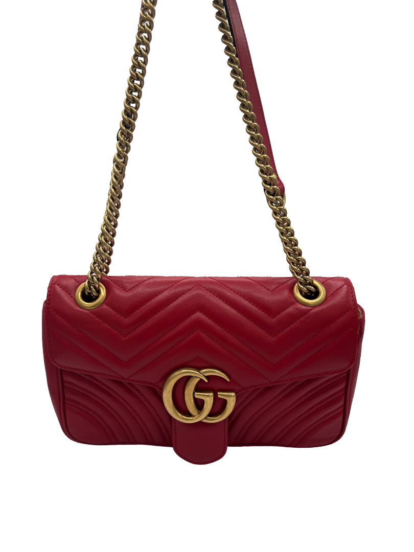 GUCCI - GG Marmont Flap Bag Matelasse Leather Small