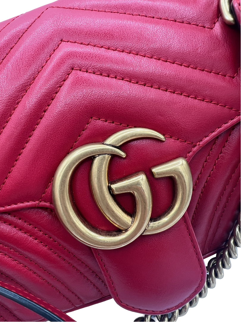 GUCCI - GG Marmont Flap Bag Matelasse Leather Small