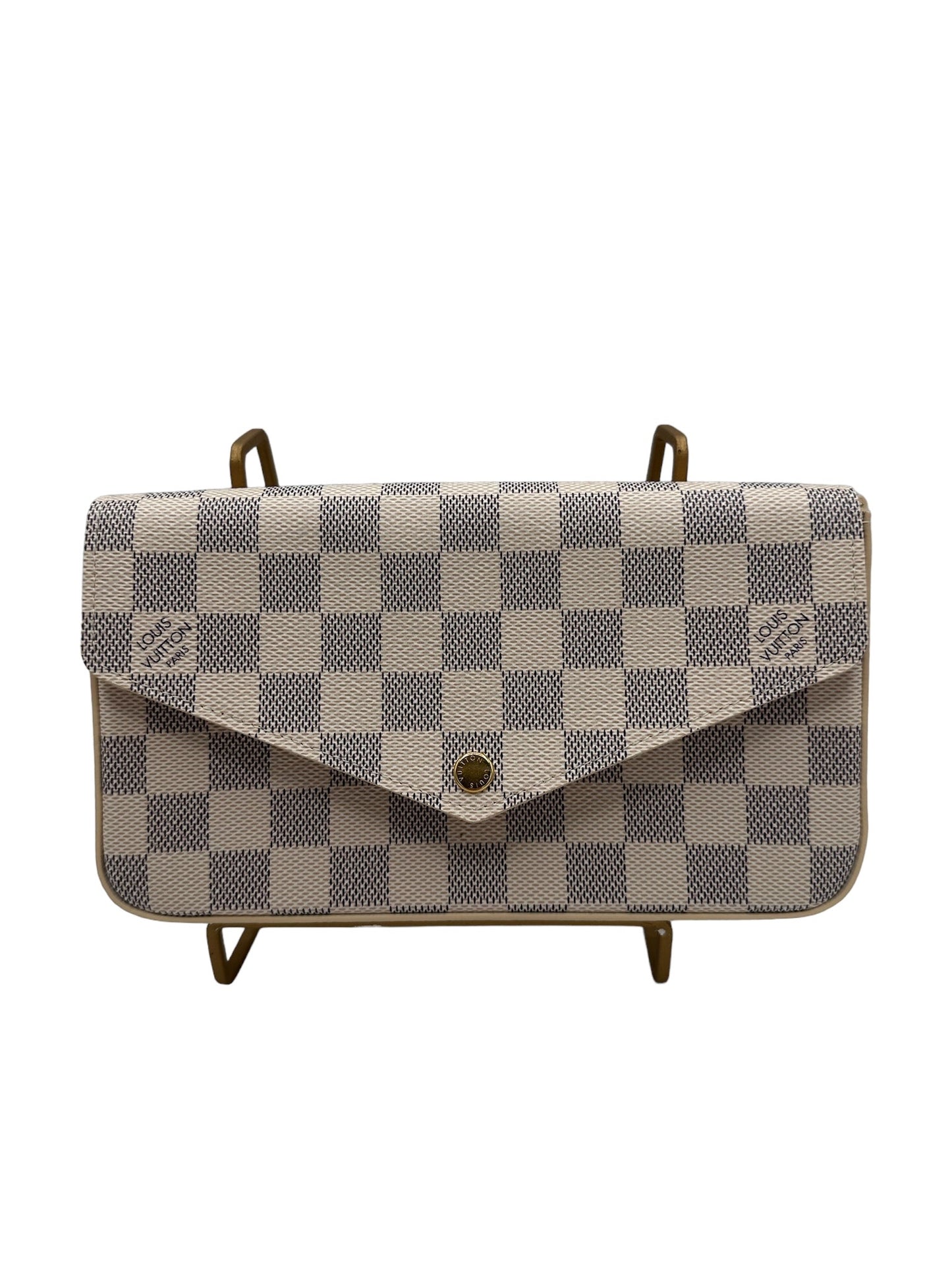 LOUIS VUITTON - Felicie Damier Azur Canvas Crossbody Bag