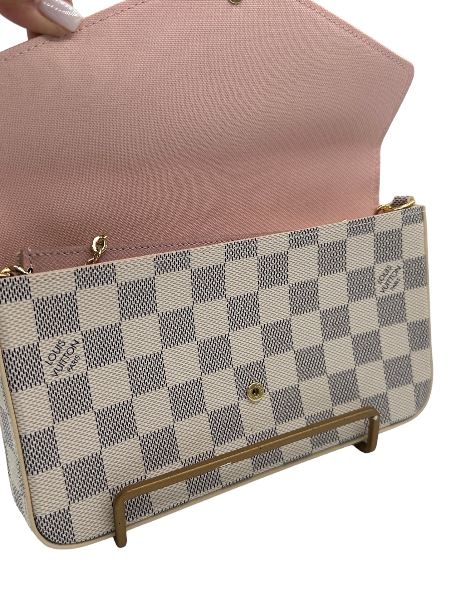 LOUIS VUITTON - Felicie Damier Azur Canvas Crossbody Bag