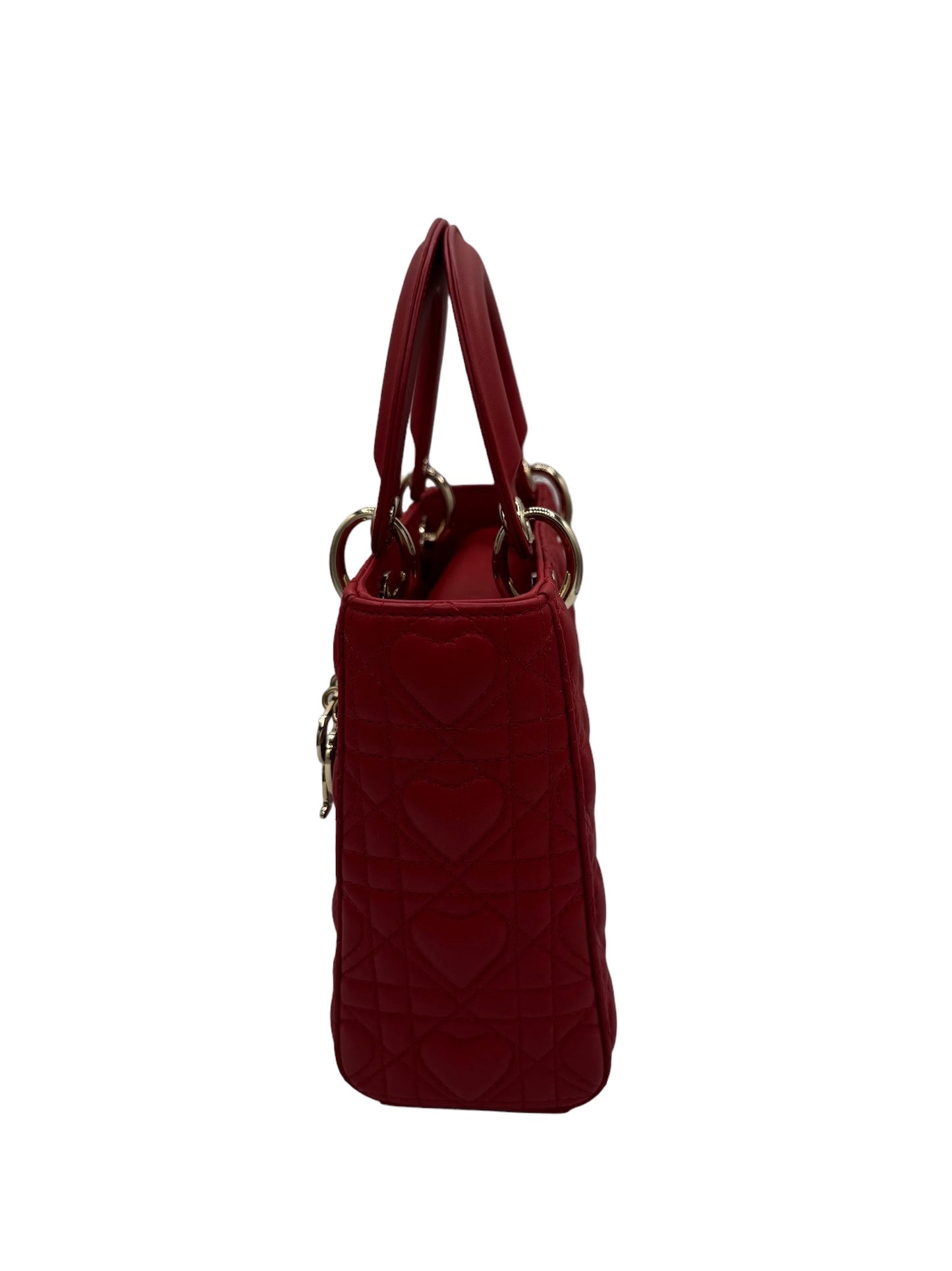 DIOR - Lambskin Cannage Dioramour Small ABC Lady Dior Crossbody Bag