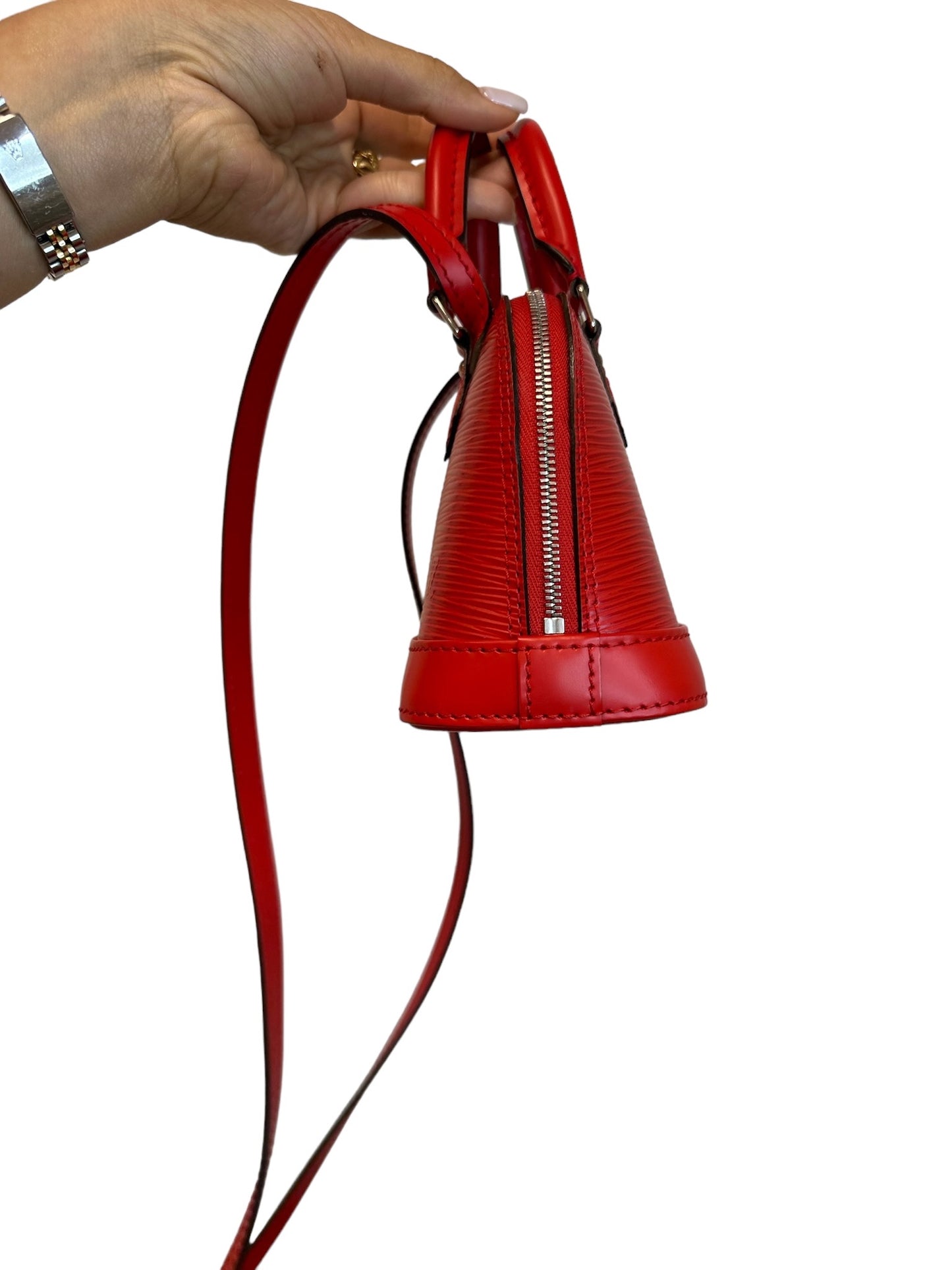 LOUIS VUITTON - Coquelicot Epi Nano Alma