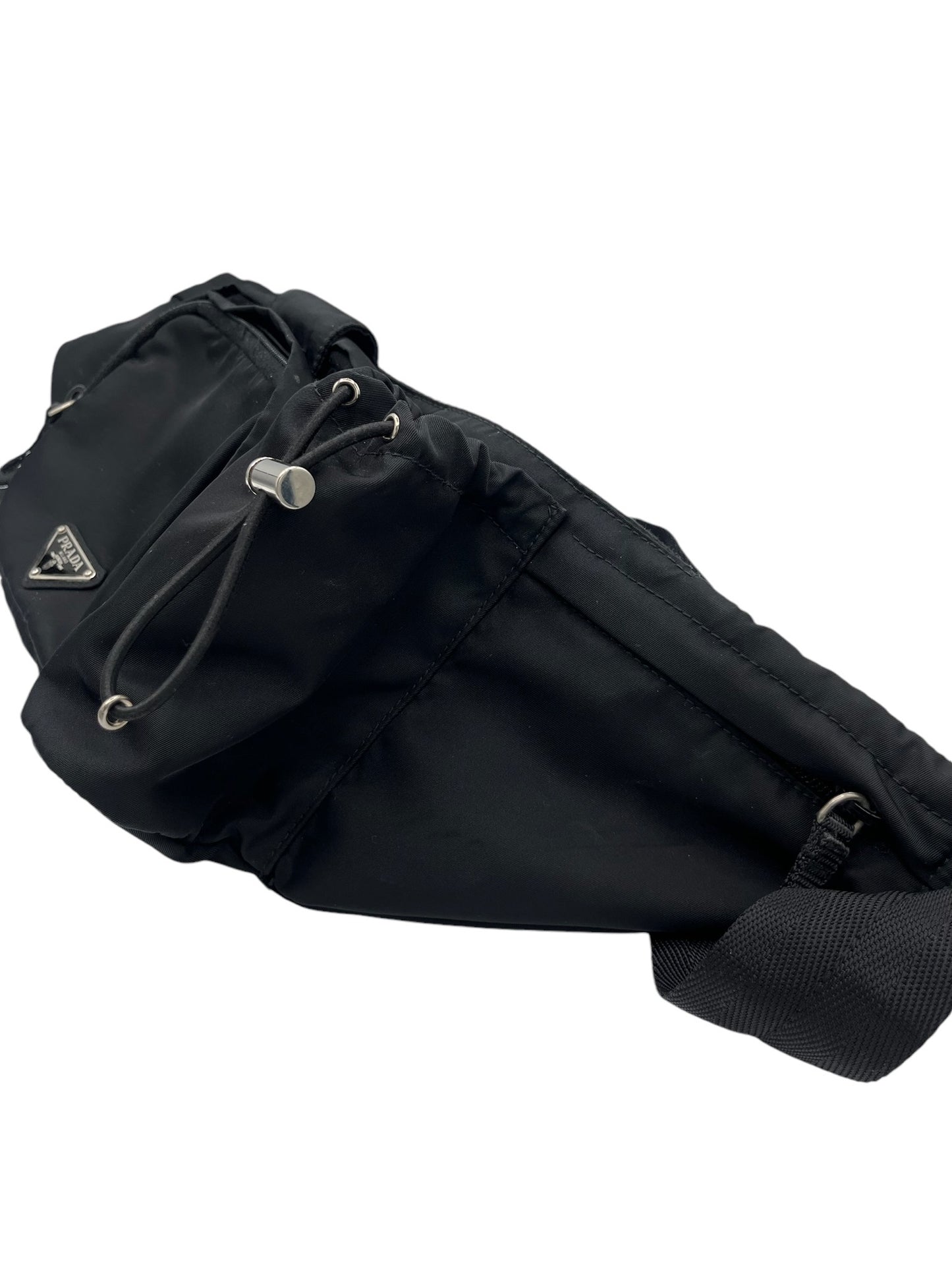 PRADA - Black Tessuto Montagna Belt Bag