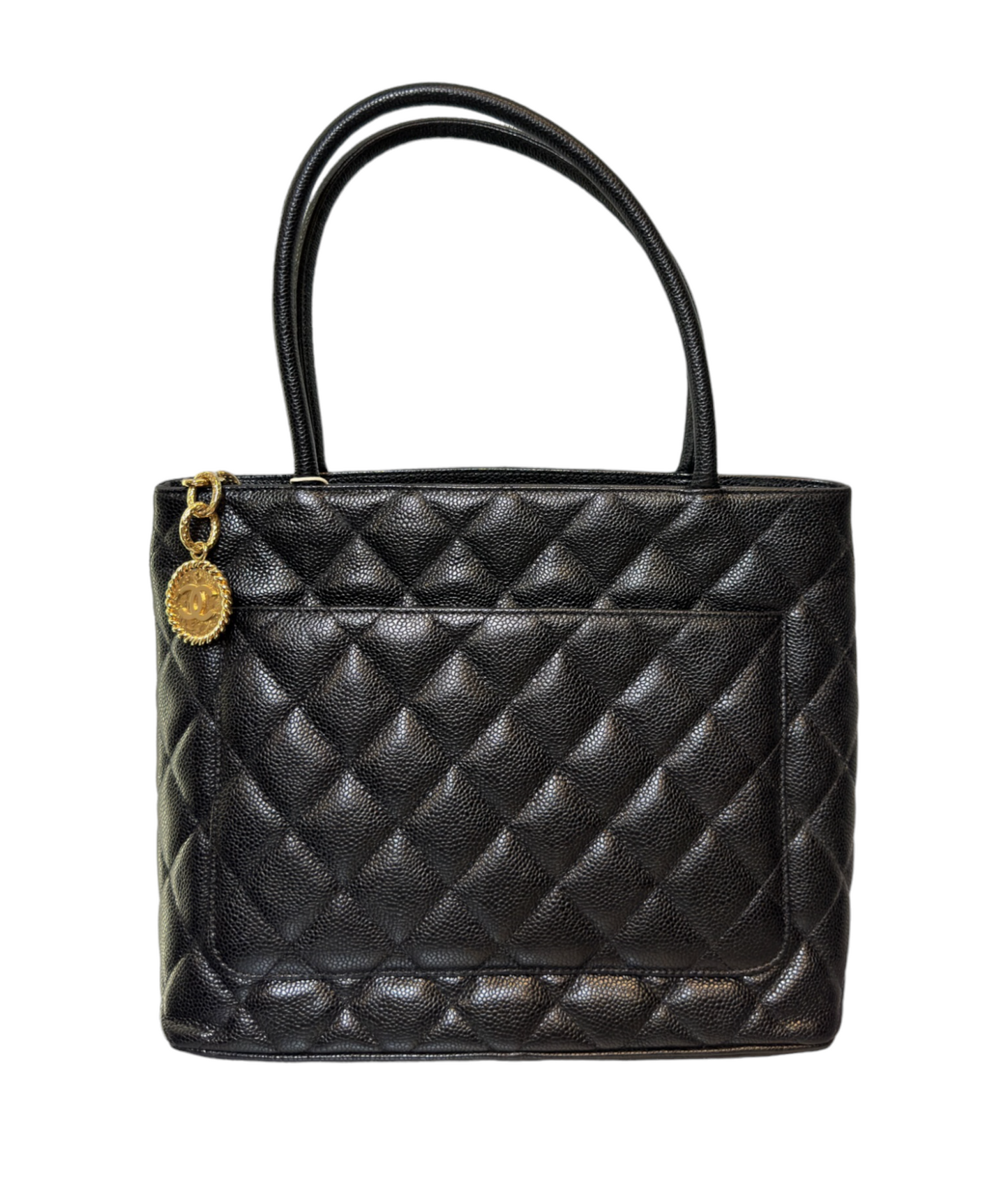 CHANEL - Medallion Tote Quilted Caviar