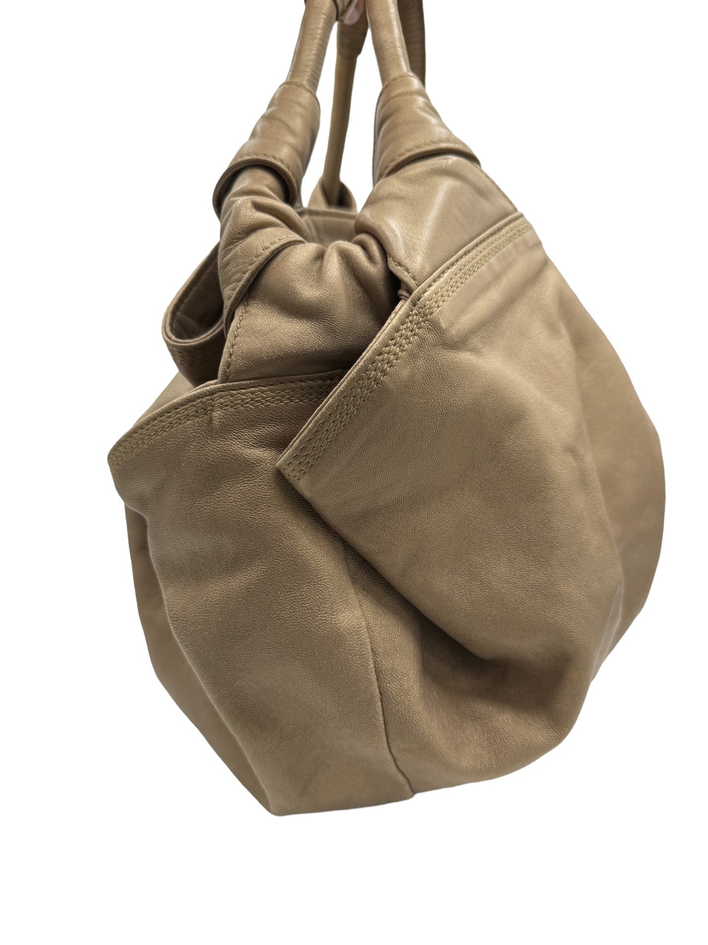 LOEWE - Nappa Aire Handbag Gold Nappa Leather