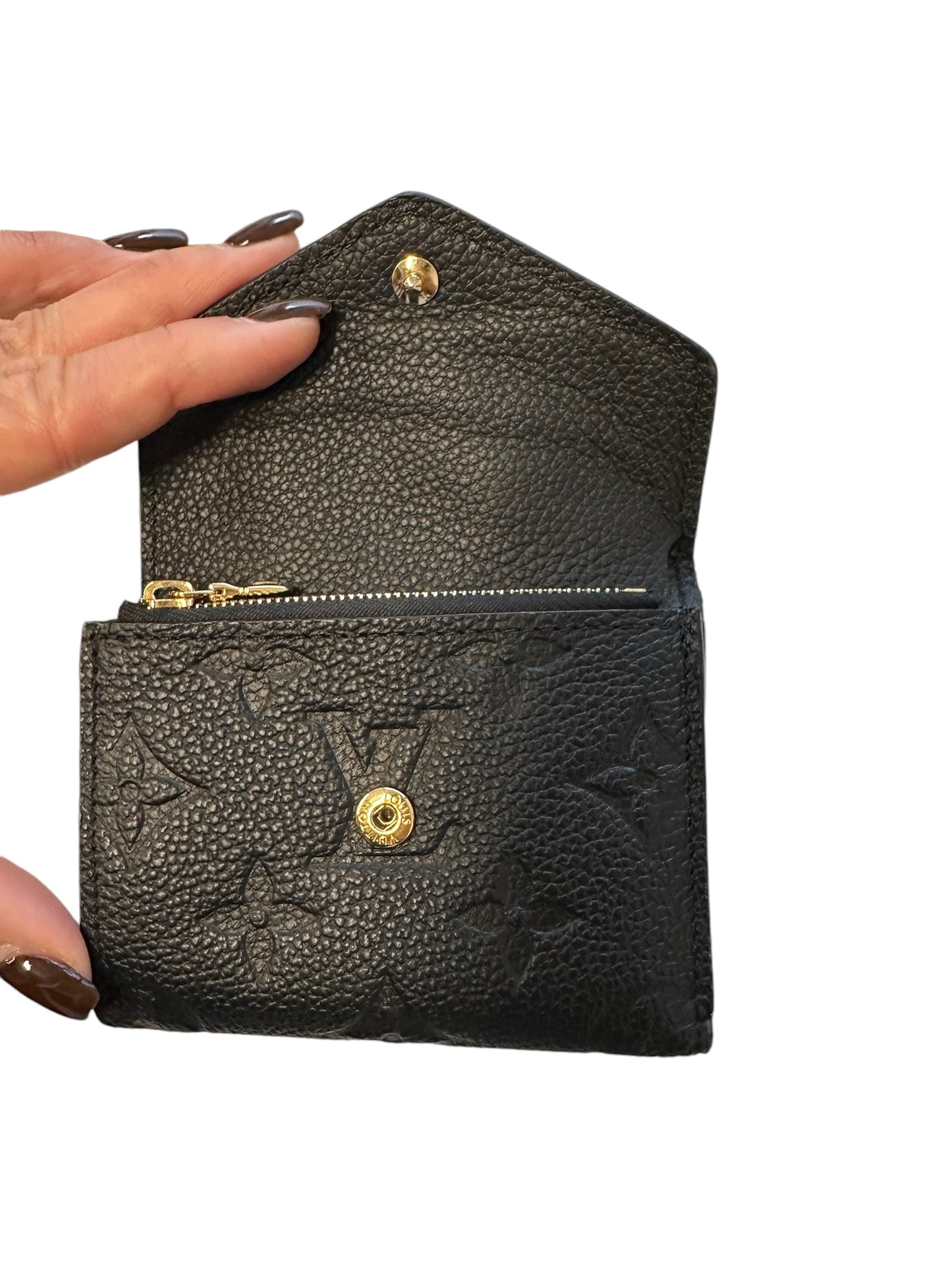 LOUIS VUITTON - Black Monogram Empreinte Zoe Wallet
